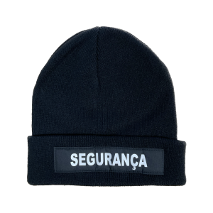 GORRO PRETO ESTAMPADO SEGURANÇA