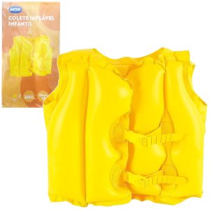 COLETE INFL?VEL INFANTIL 41X51CM AMARELO MOR
