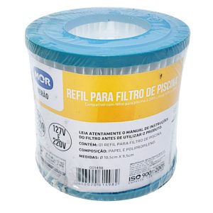 REFIL PARA FILTRO DE PISCINA MOR 2.200L/H