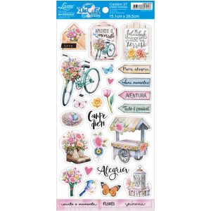 Apliques Recortados em Papel LDC-019  Coleção Encanto Ref. 61273