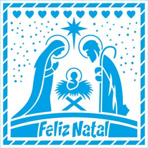 Stencil Natal Litoarte STAN-032 Presépio
