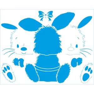 Stencil Litoarte STR-223 Páscoa Coelhinho- 20 x 25 cm