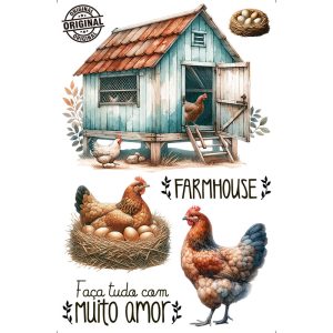 Transfer de Imagem Small – TIS-014 Farm House
